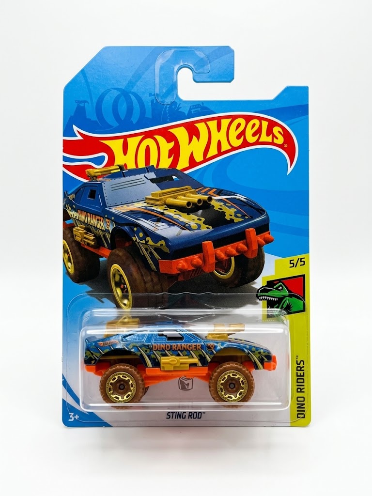 Hot Wheels Sting Rod - Metallic Blue Dino Ranger (Dino Riders 5/5)