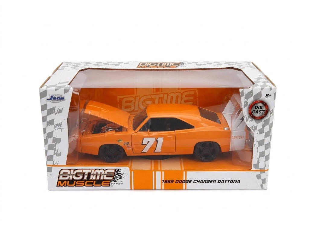 Jada Toys 1:24 Bigtime Muscle - 1969 Dodge Charger Daytona (Orange)