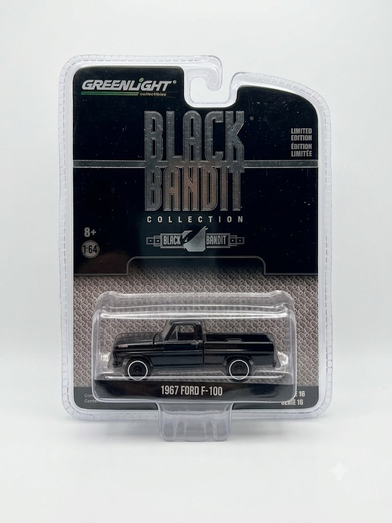 GreenLight Black Bandit Collection 1:64 1967 Ford F-100 Pickup (Serie 16)