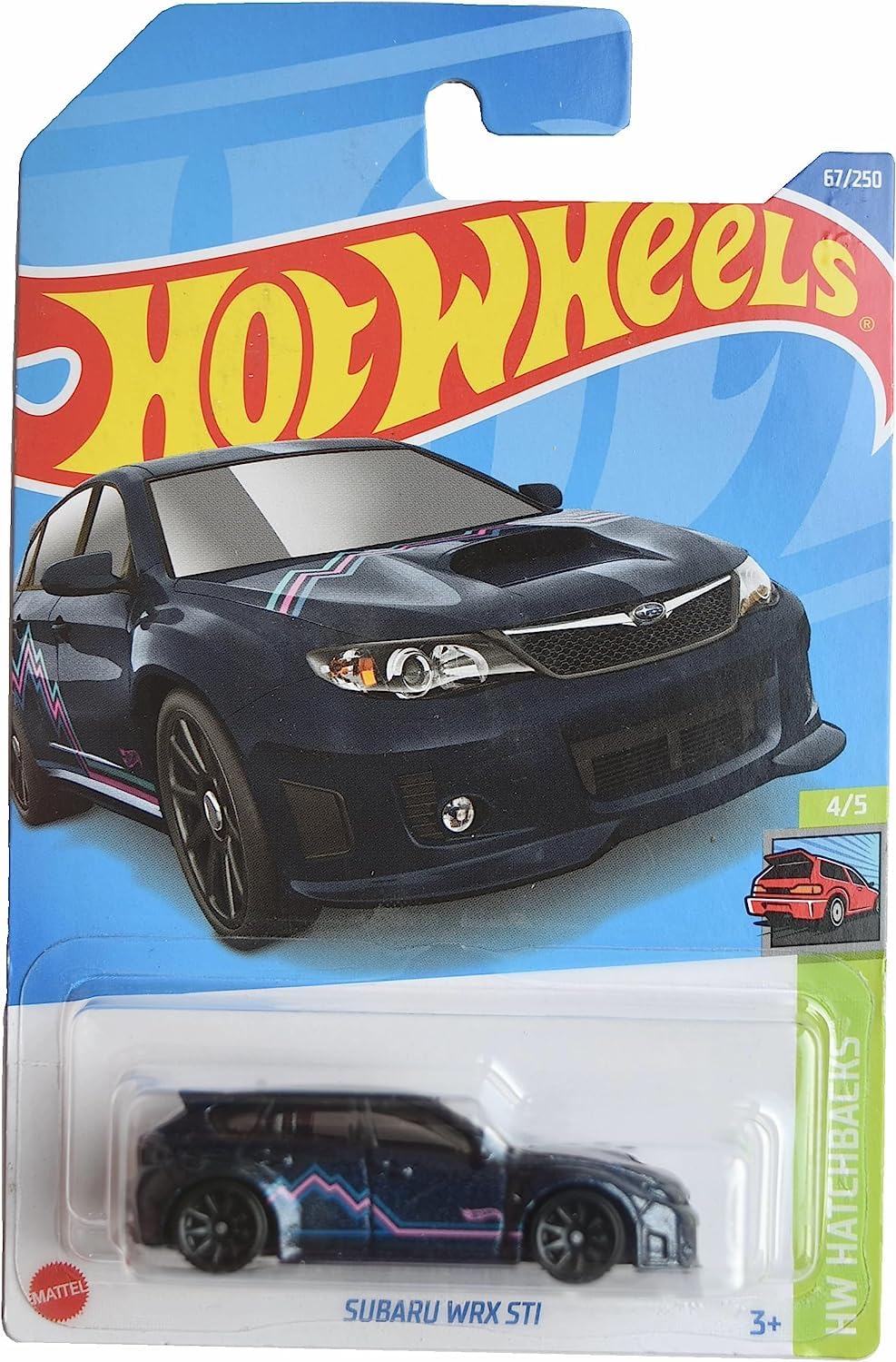Hot Wheels Subaru WRX STI Dark Blue – HW Hatchbacks (67/250)