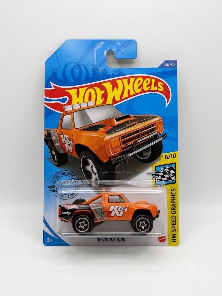 Hot Wheels '87 Dodge D100 (#6/10) - Short Card