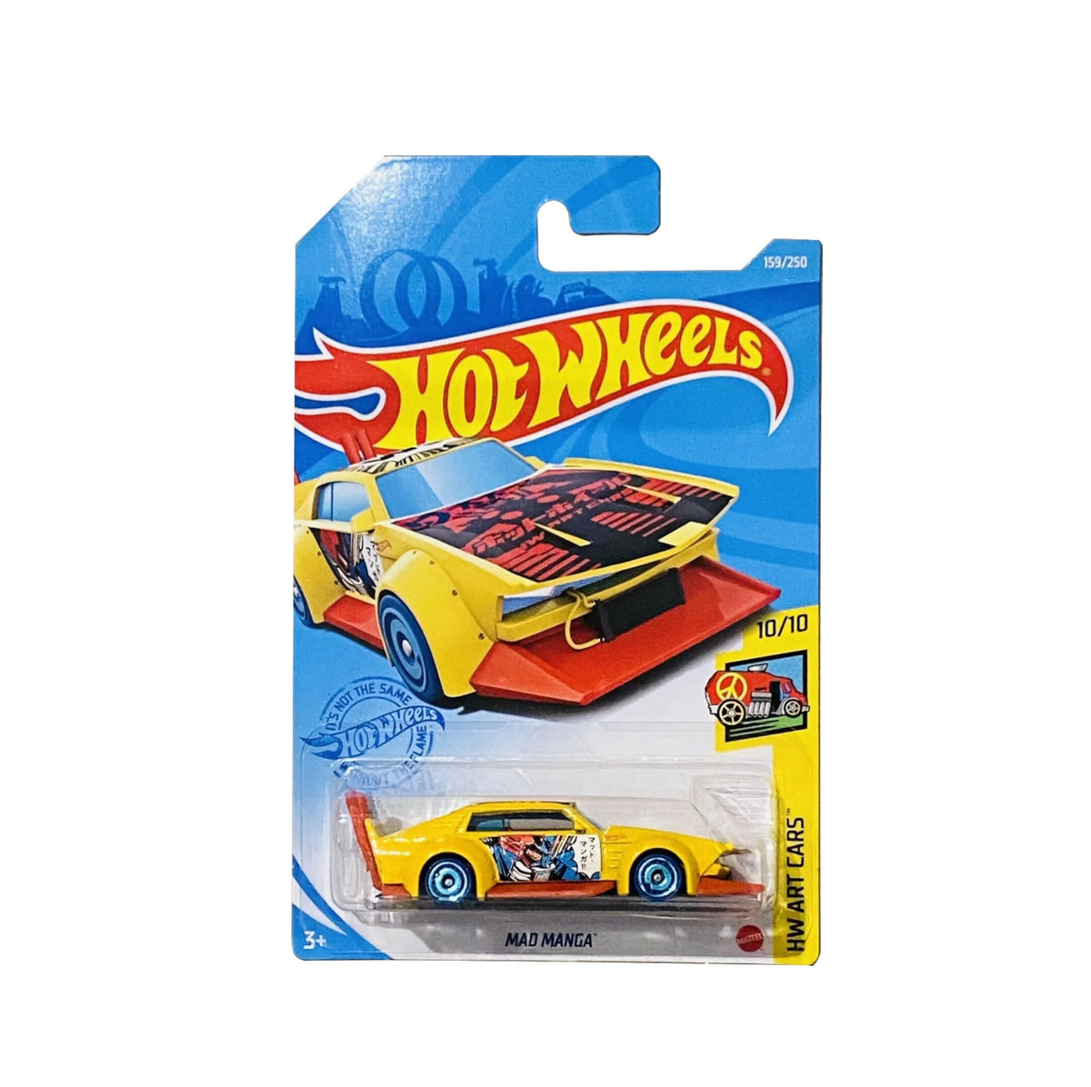 Hot Wheels 1:64 HW Art Cars - Mad Manga (Yellow Anime / 159/250)