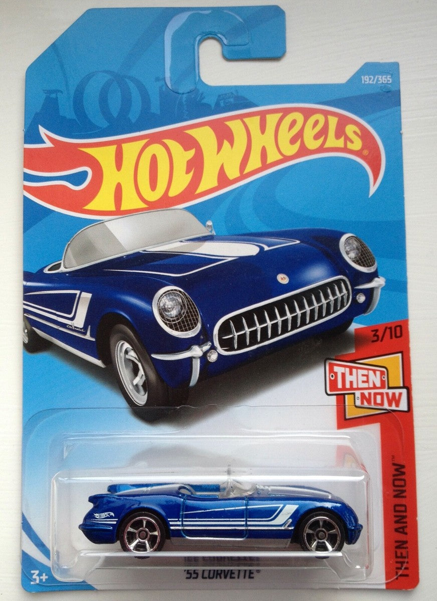 Hot Wheels '55 Corvette Metallic Royal Blue (Then and Now 3/10)