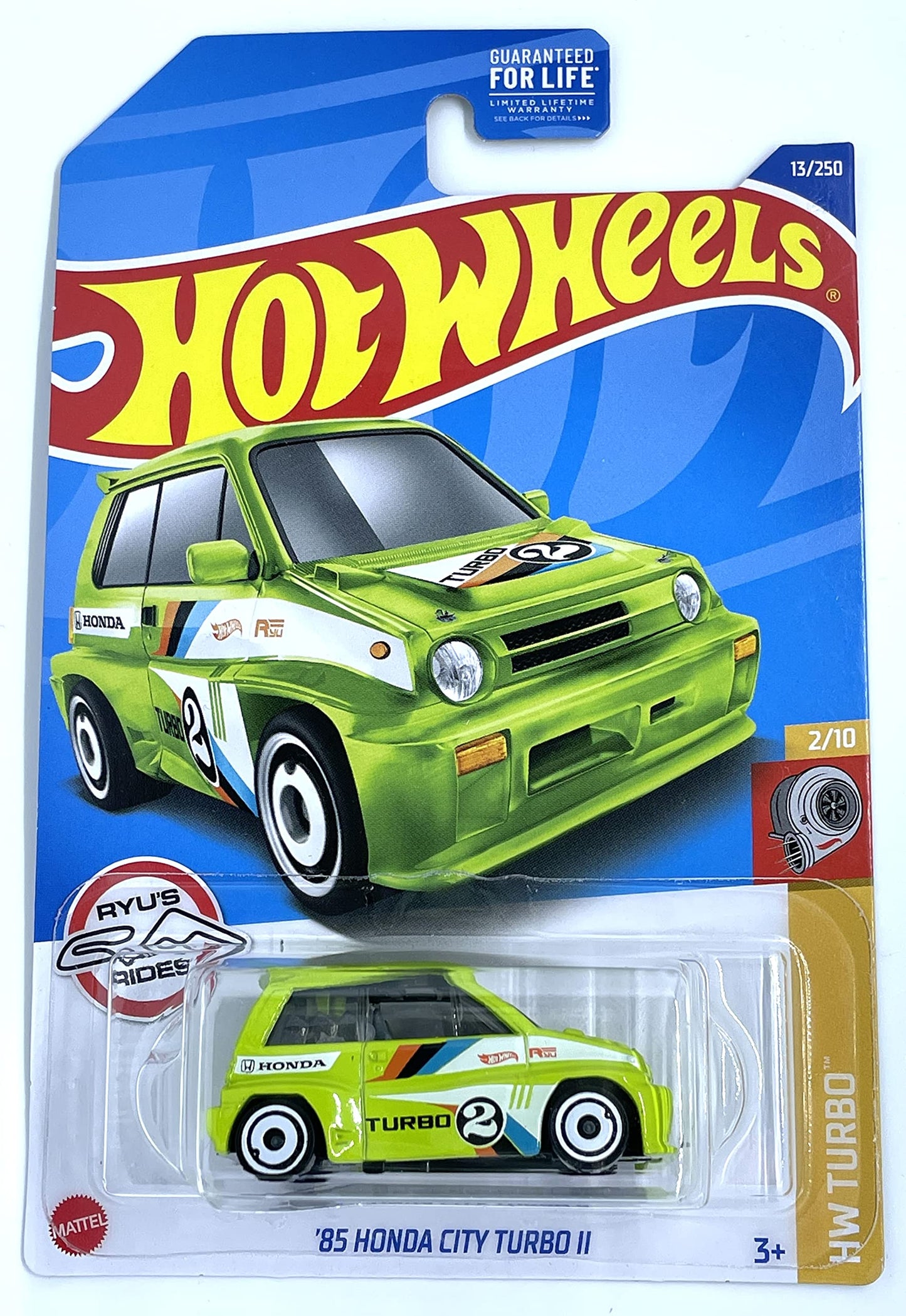 Hot Wheels '85 Honda City Turbo II Lime Green (HW Turbo 2/10)