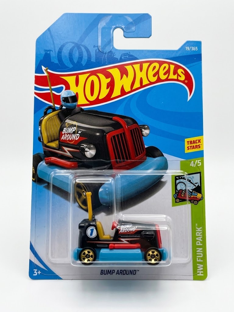 Hot Wheels Bump Around - Satin Black & Blue (HW Fun Park #4/5)