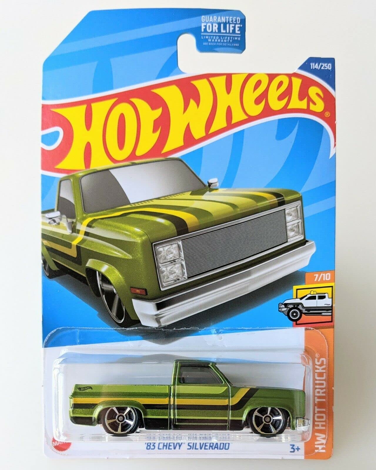 Hot Wheels '83 Chevy Silverado Metallic Olive Green (HW Hot Trucks 7/10)