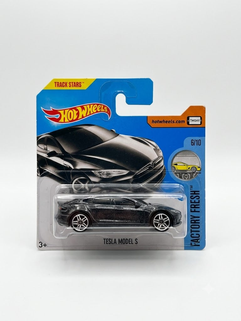 Hot Wheels Tesla Model S (#6/10) - Factory Fresh / Track Stars
