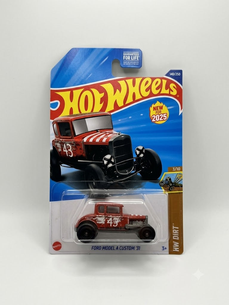 Hot Wheels HW Dirt: '31 Ford Model A Custom (1:64 Scale - Distressed Red #140/250)