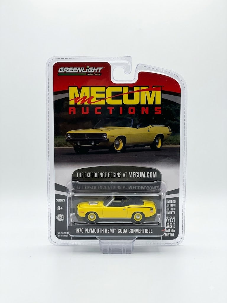 GreenLight 1970 Plymouth Hemi 'Cuda Convertible - Mecum Auctions (Lemon Twist Yellow)