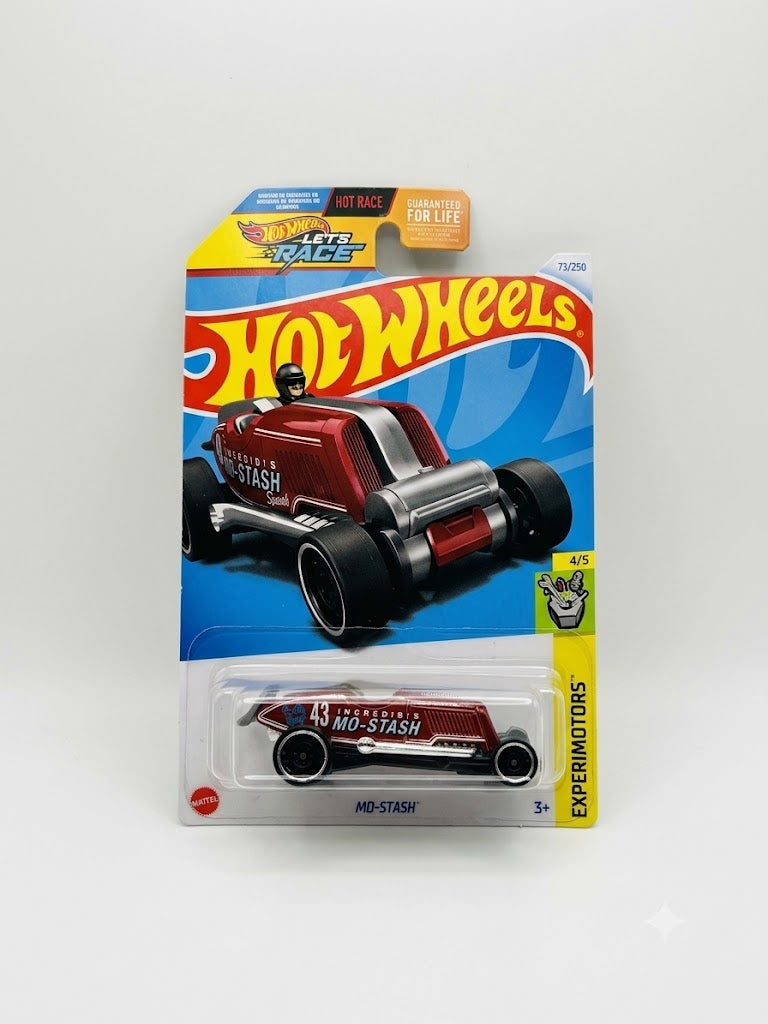 Hot Wheels Experimotors: Mo-Stash (1:64 Scale - Dark Red / Burgundy #73/250)