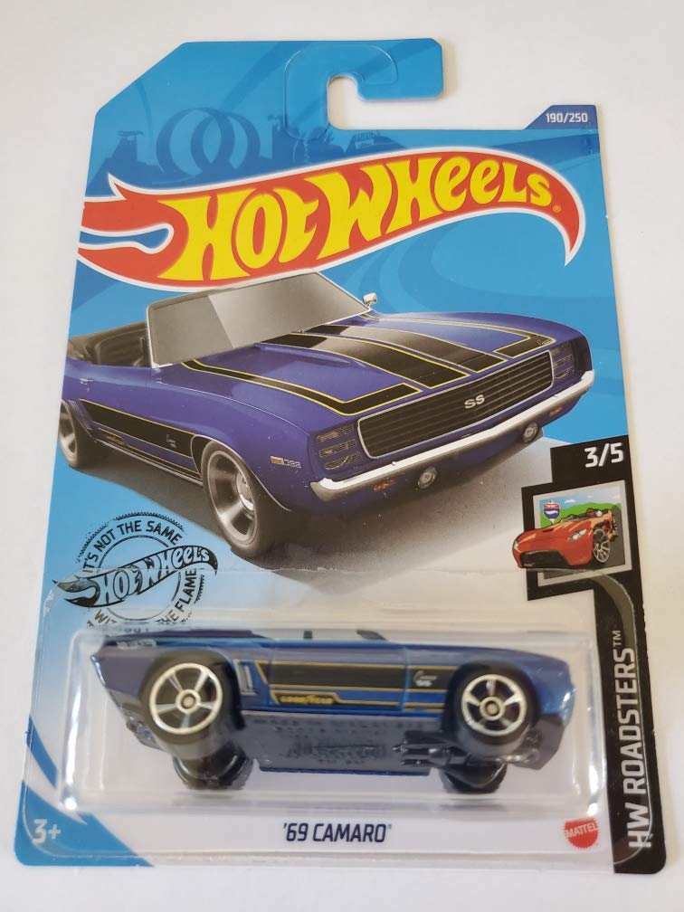 Hot Wheels '69 Camaro Convertible Metallic Blue (HW Roadsters 3/5)