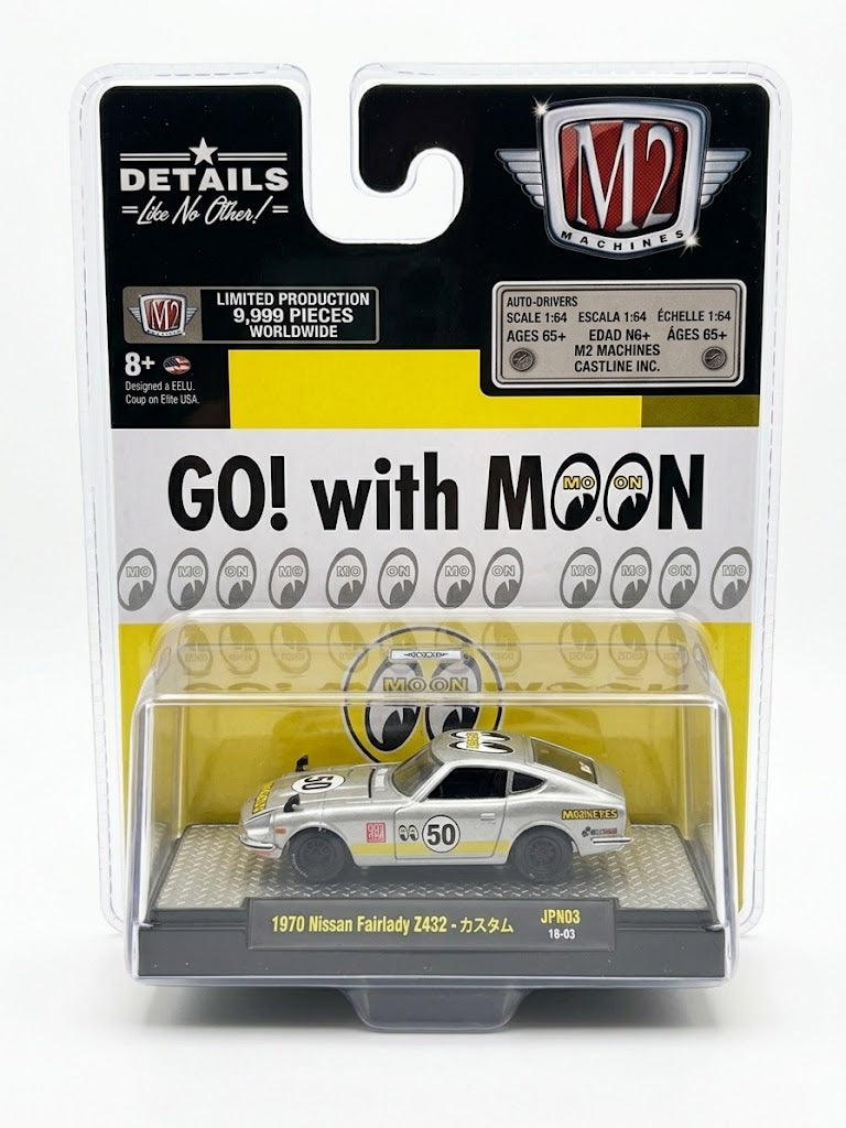 M2 Machines 1970 Nissan Fairlady Z432 Custom - Japan Series JPN03 (Moon Equipped - Silver / 9,999 Pcs)