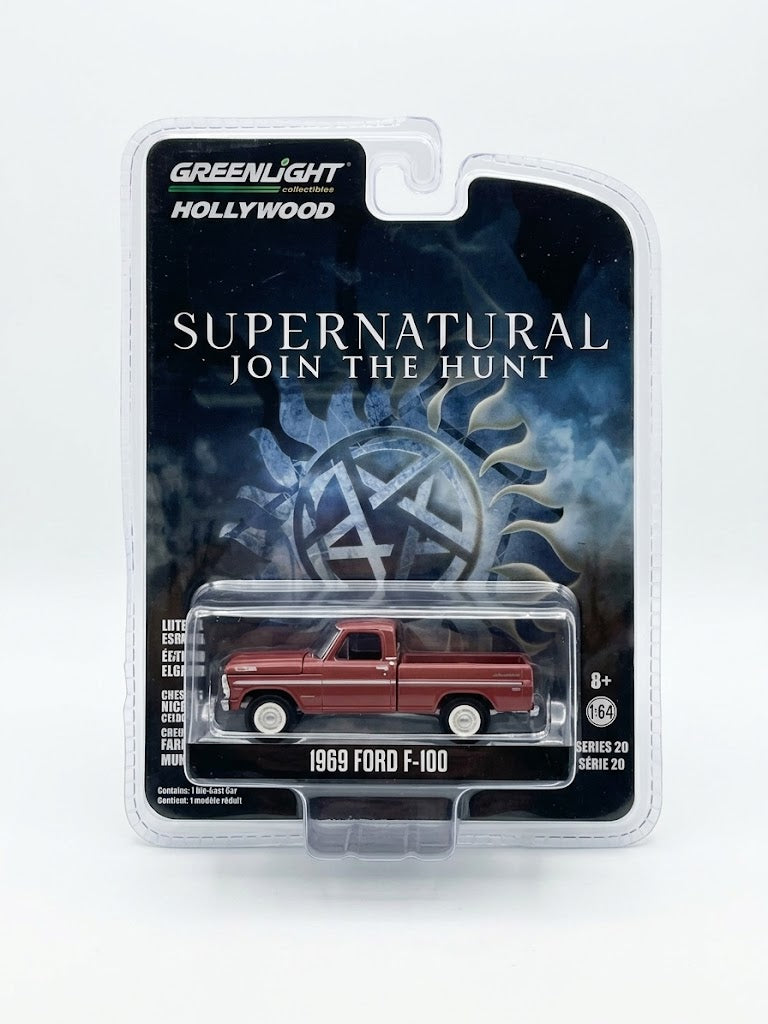 GreenLight Hollywood Supernatural 1969 Ford F-100 Pickup - Reddish Brown (Series 20)