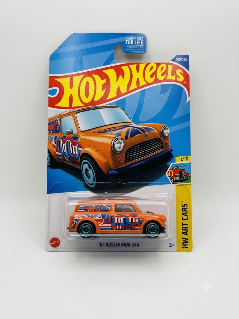 Hot Wheels '67 Austin Mini Van (HW Art Cars #1/10) - Mainline #109/250