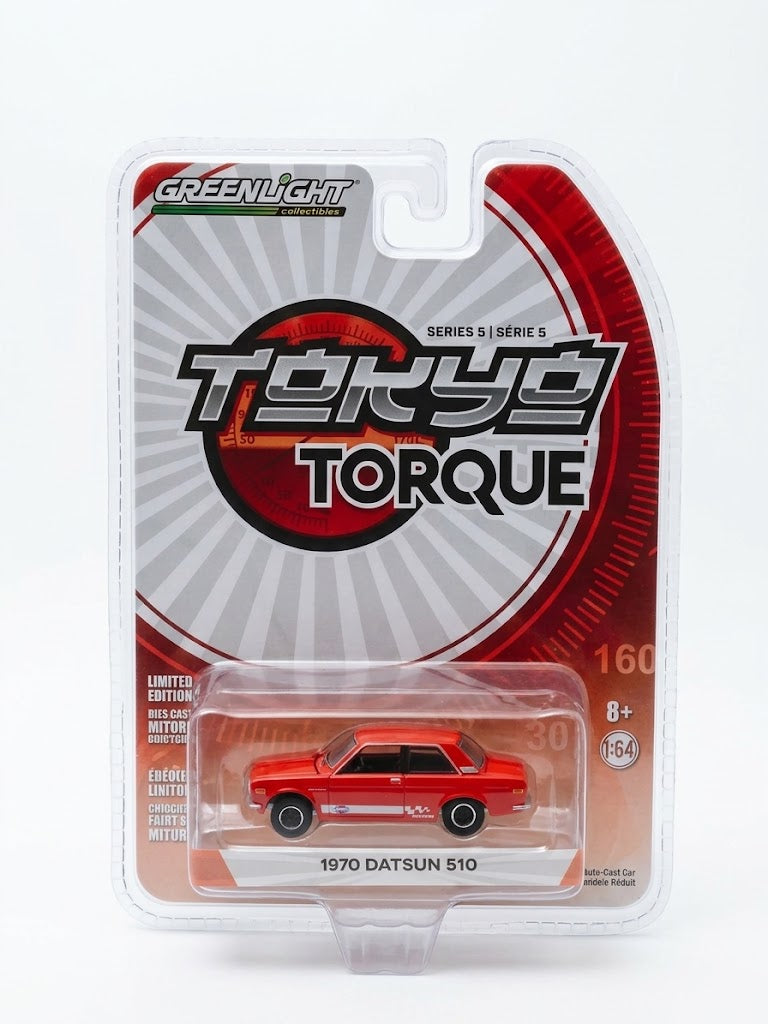 GreenLight Tokyo Torque 1970 Datsun 510 - Bright Red (Series 5)