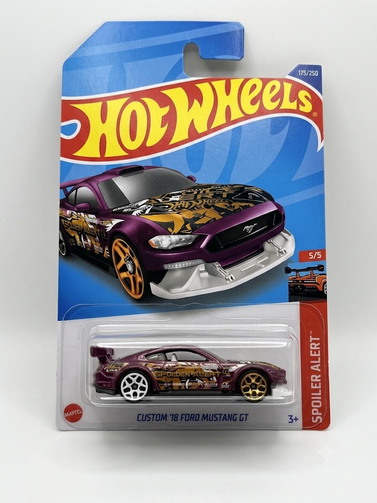 Hot Wheels Custom '18 Ford Mustang GT - Spoiler Alert 5/5 (#175/250)