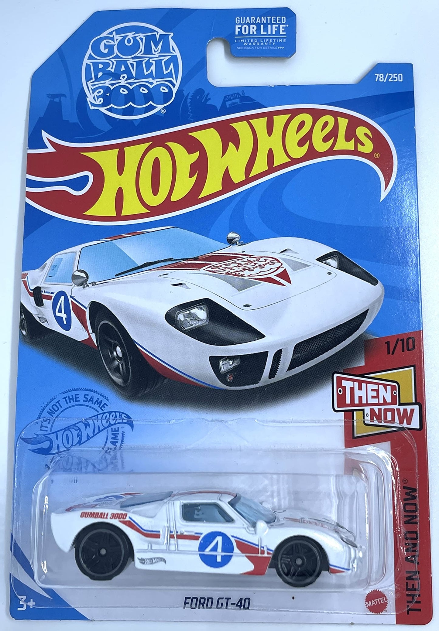 Hot Wheels Ford GT-40 White – Then and Now Gumball 3000 (78/250)