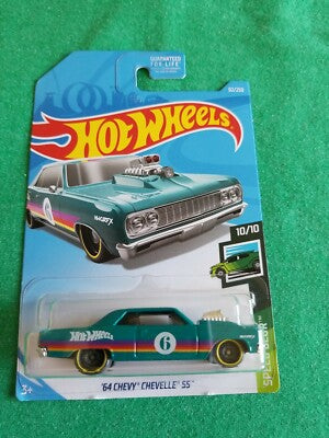 Hot Wheels '64 Chevy Chevelle SS Teal Speed Blur #6 (63/250)