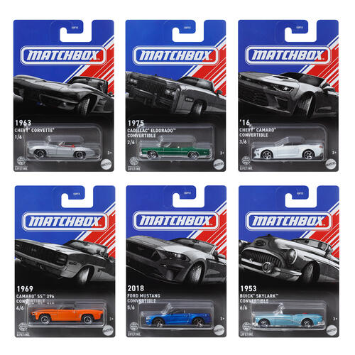 Matchbox Amerikanische Cabrios Themensortiment 1:64 Modellautos