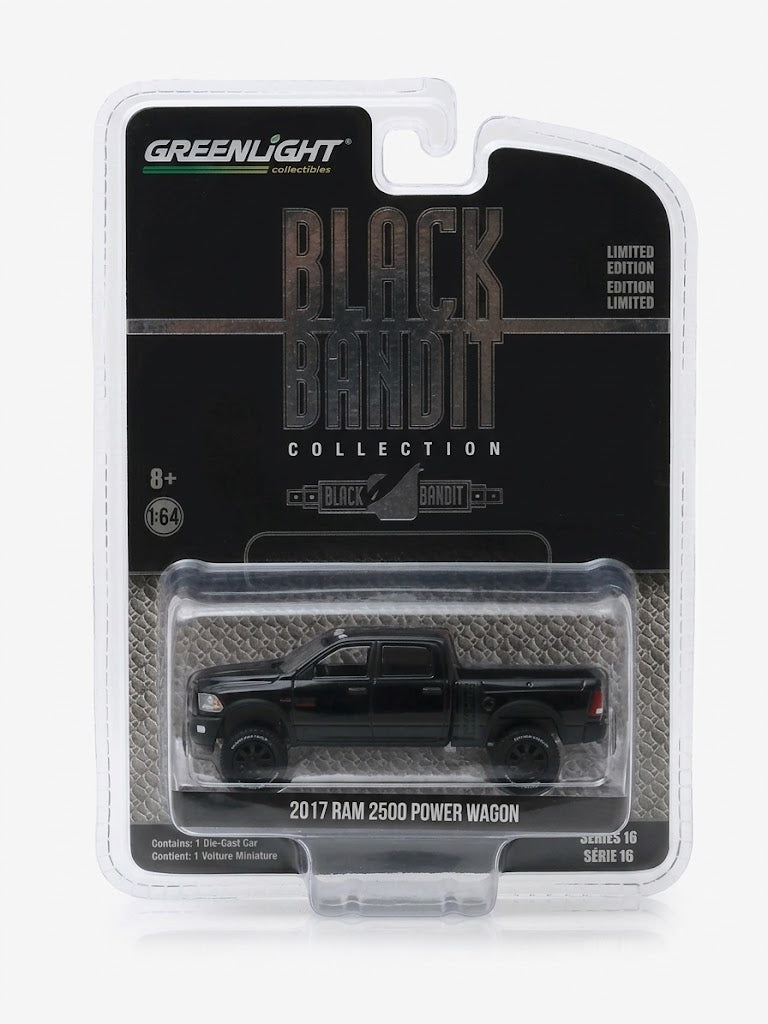 GreenLight Black Bandit 2017 Ram 2500 Power Wagon - Matte & Gloss Black (Series 16)