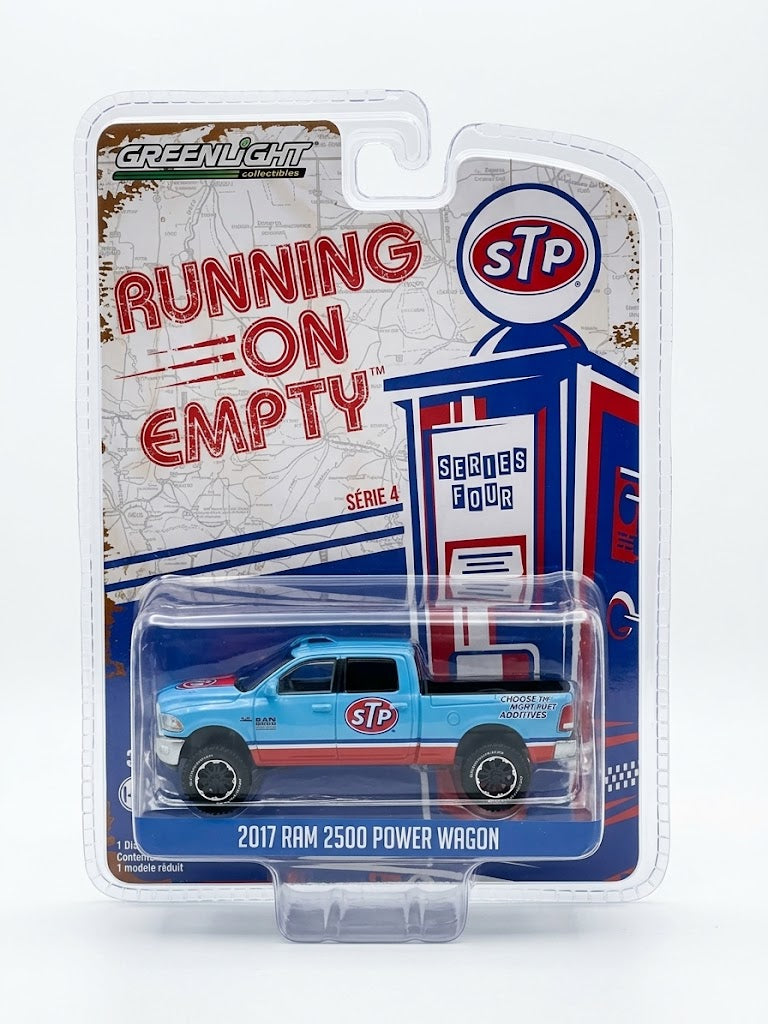 GreenLight Running on Empty 2017 Ram 2500 Power Wagon - STP Blue & Red (Series 4)