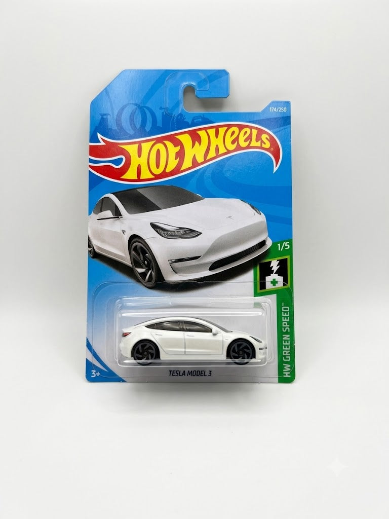 Hot Wheels Tesla Model 3 (#1/5) - Short Card