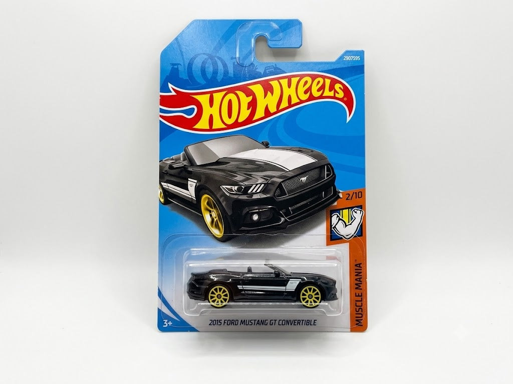 Hot Wheels Muscle Mania 2015 Ford Mustang GT Convertible (Black)