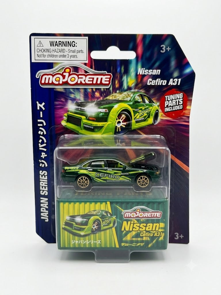 Majorette Japan Series Nissan Cefiro A31 - Custom Tuner with Container Box