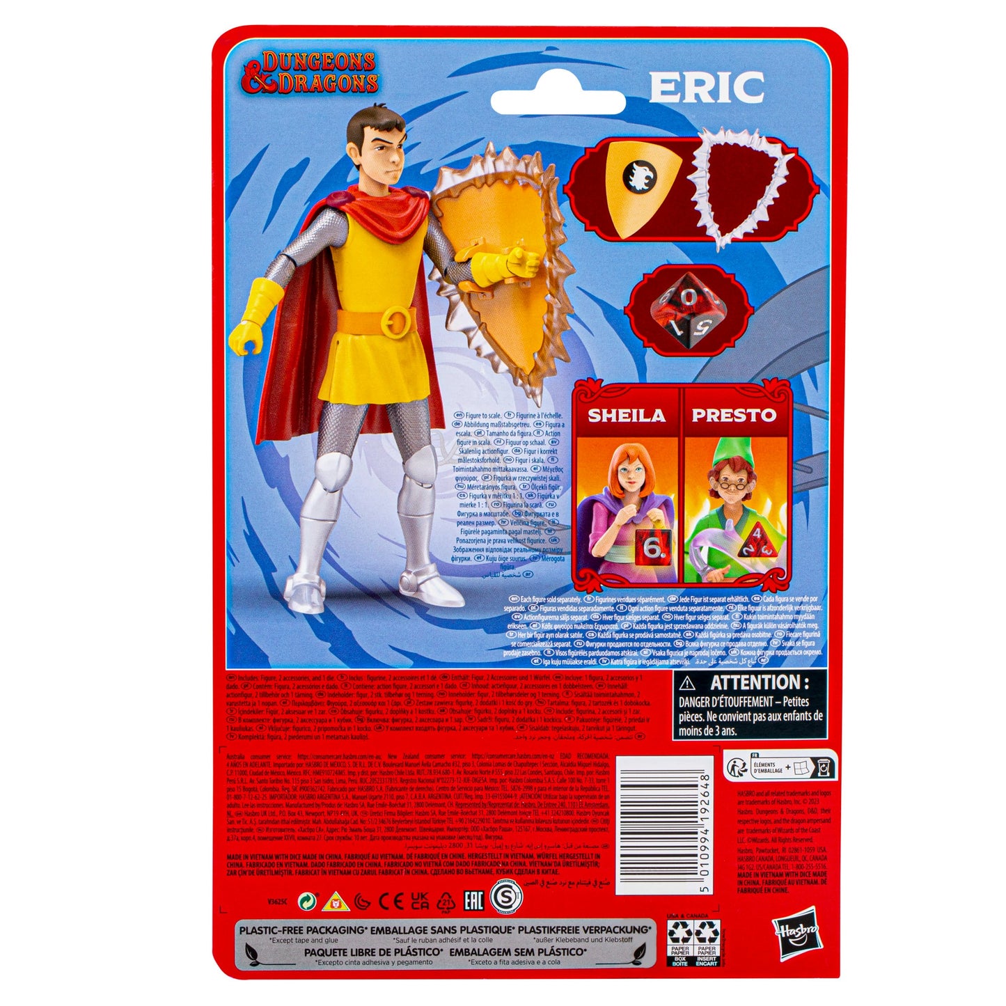 Dungeons & Dragons Cartoon Classics Eric Action Figure, 6-Inch Scale (Preorder August 2023)