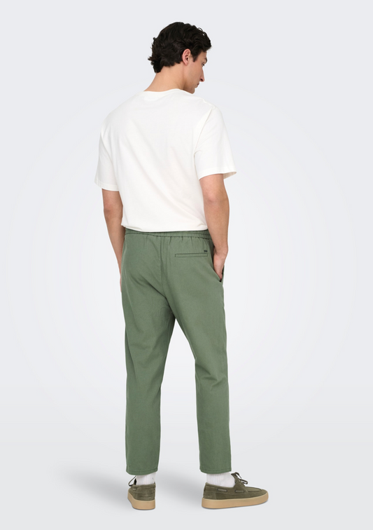 Only & Sons Green Drawstring Pants