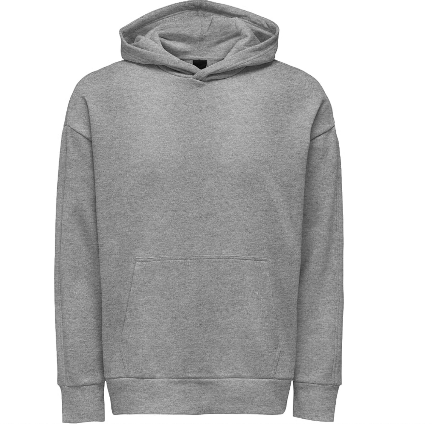 Only & Sons Grey Pullover Hoodie with Pockets
