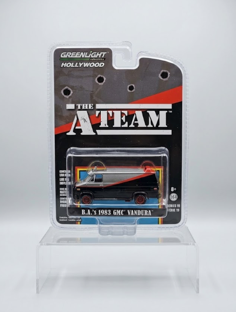 GreenLight Hollywood The A-Team B.A.'s 1983 GMC Vandura - Grey & Black (Series 19)