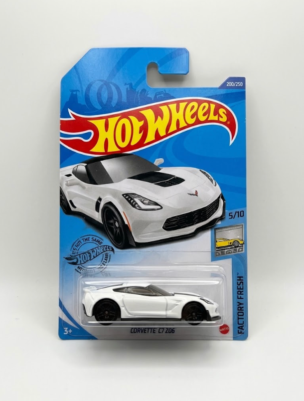 Hot Wheels Corvette C7 Z06 - Factory Fresh 5/10 (White / 1:64 Scale)