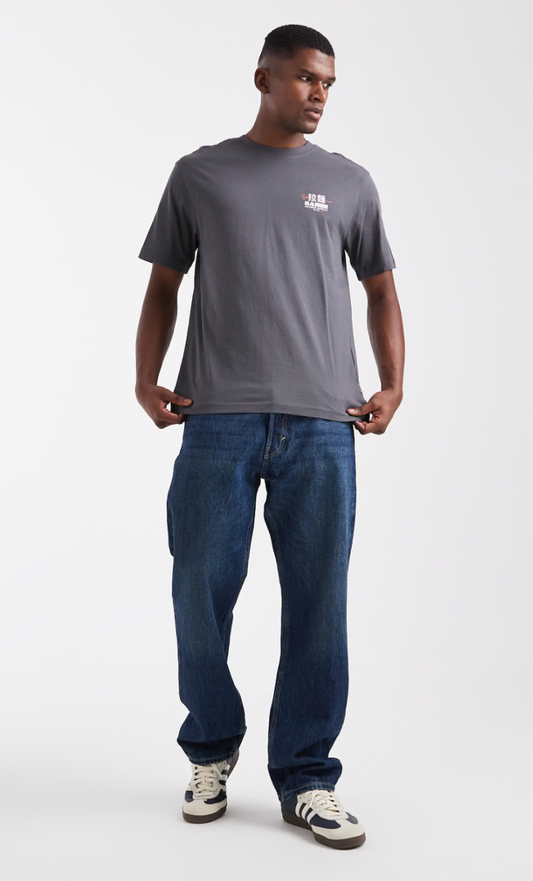 Only & Sons Grey Yokohama Ramen Graphic T-Shirt