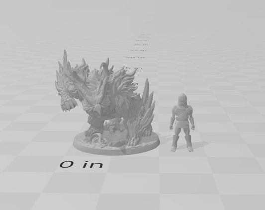 dnd Owlbear mini - Artisan Guild DnD and Wargaming Miniature | Animal | Owl | Bear | Druid Form | Pathfinder | Beast | Forest | Shape | Wild