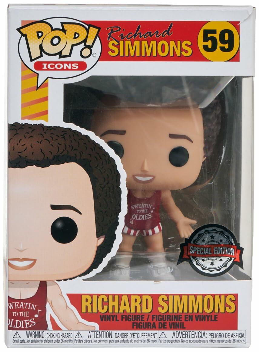 Funko Pop Icons Richard Simmons 59 Target Exclusive in Pop Protector