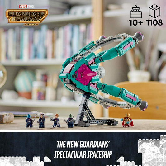 LEGO Marvel The New Guardians’ Ship 76255, Spaceship Building Toy with 5 Minifigures, Collectible Model from Guardians of The Galaxy 3, Displayable Super Hero Gift Idea for Kids and Teens Ages 10+