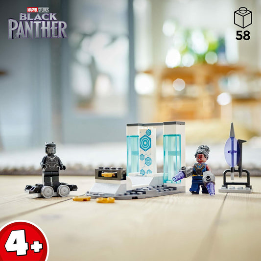 LEGO Marvel Shuri's Lab, 76212 Black Panther Construction Learning Toy with Minifigures, Toys for Kids, Girls and Boys Age 4, Avengers Super Heroes Gifts