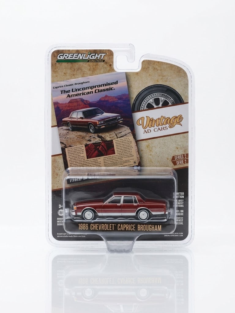 GreenLight 1:64 Vintage AD Cars Series 2 - 1986 Chevrolet Caprice Classic Brougham