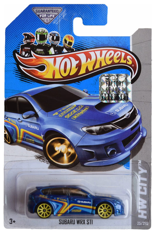 Hot Wheels Subaru WRX STI Blue – HW City 2013 Factory Sealed Set (25/250)