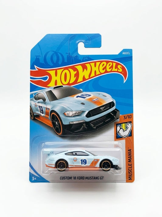 Hot Wheels Custom '18 Ford Mustang GT - Muscle Mania (Gulf Livery)