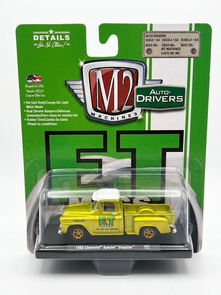 M2 Machines 1958 Chevrolet Apache Stepside - Auto-Drivers (E-T Mags)