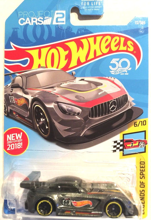 Hot Wheels '16 Mercedes-AMG GT3 Dark Grey (Legends of Speed 6/10)