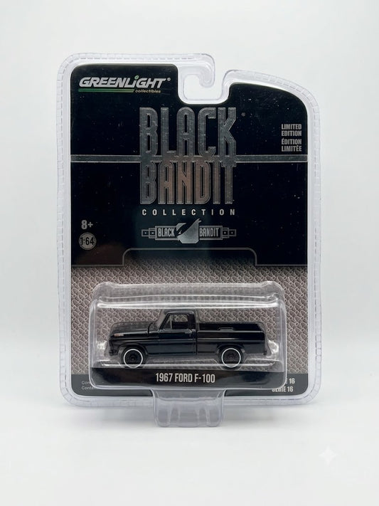 GreenLight Black Bandit Collection 1:64 1967 Ford F-100 Pickup (Serie 16)