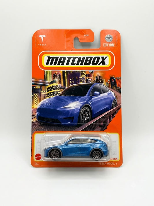 Matchbox Tesla Model Y - 3/100 (30782) - Metallic Deep Blue