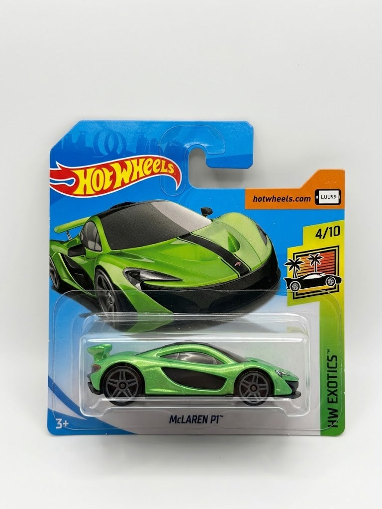 Hot Wheels 1:64 HW Exotics - McLaren P1 (Metallic Lime Green / LUU99)