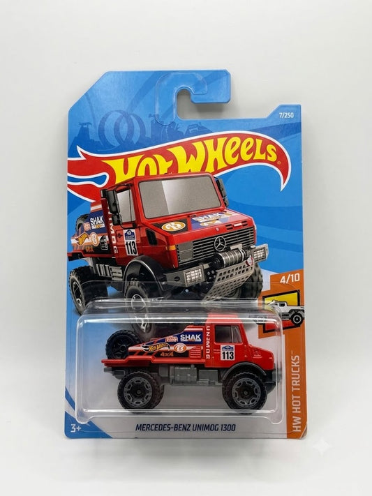 Hot Wheels Mercedes-Benz Unimog 1300 - HW Hot Trucks 4/10 (7/250) - Red