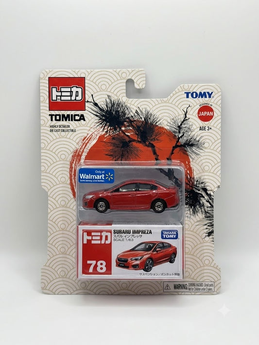 Tomica Subaru Impreza Sedan (#78 - 1:63 Scale)