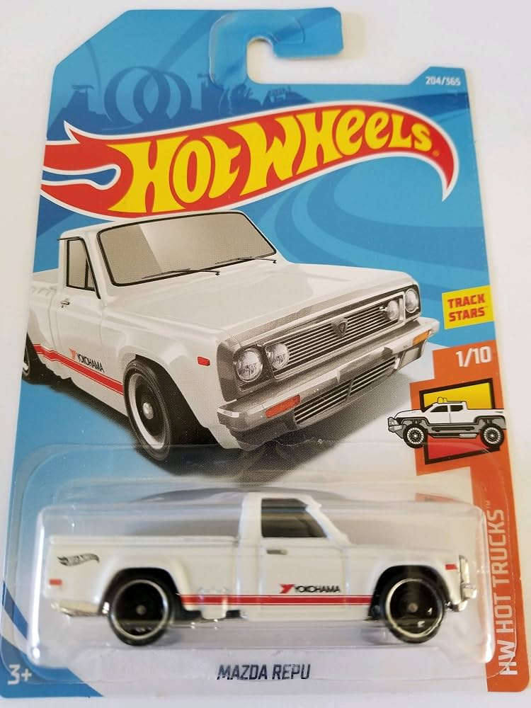 Hot Wheels Mazda Repu White Yokohama (HW Hot Trucks 1/10)