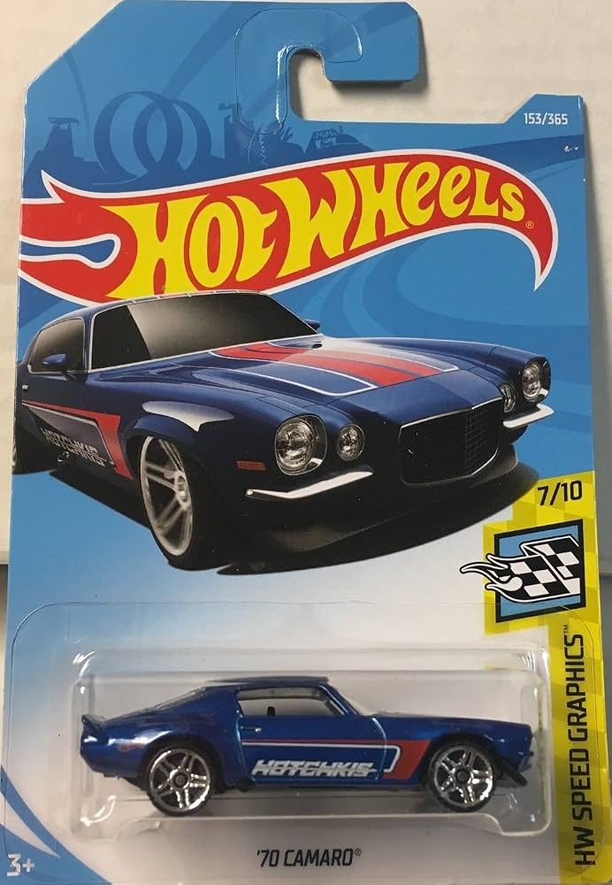 Hot Wheels '70 Camaro Metallic Blue Hotchkis (HW Speed Graphics 7/10)